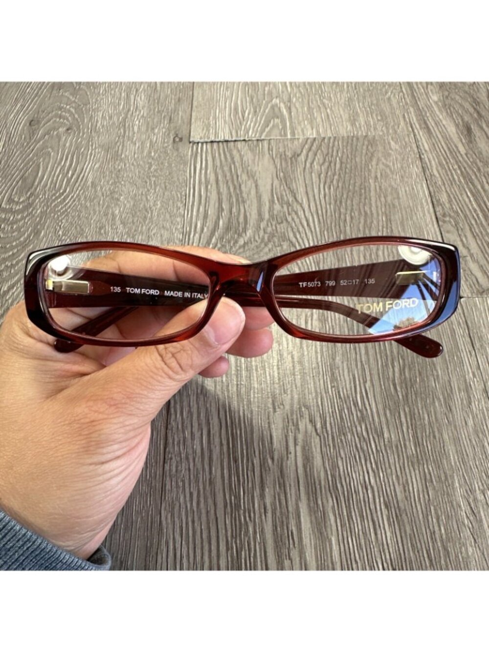 Tom Ford Red Frame Reading Eyewear Glasses TF5073 No Case - Picture 7 of 7